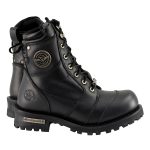 Milwaukee Leather Classic Men’s Black Leather Wide-Width 8-inch Lace-Up Logger Biker Boots MBM9030W - Image 10