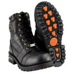 Milwaukee Leather Classic Men’s Black Leather Wide-Width 8-inch Lace-Up Logger Biker Boots MBM9030W - Image 11
