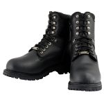 Milwaukee Leather Men’s Black Wide Width 7-inch Lace to Toe Full-Waterproof Leather Boots MBM9036WP - Image 4