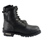Milwaukee Leather Men’s Black Wide Width 7-inch Lace to Toe Full-Waterproof Leather Boots MBM9036WP - Image 9