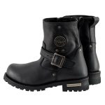 Milwaukee Leather Men’s Black Leather Wide Width 6-inch Classic Engineer Motorcycle Boots w/ Side Zipper MBM9040W - Image 7