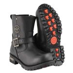 Milwaukee Leather Men’s Black Leather 6-inch Classic Engineer Motorcycle w/ with Side Zipper MBM9040 - Image 12