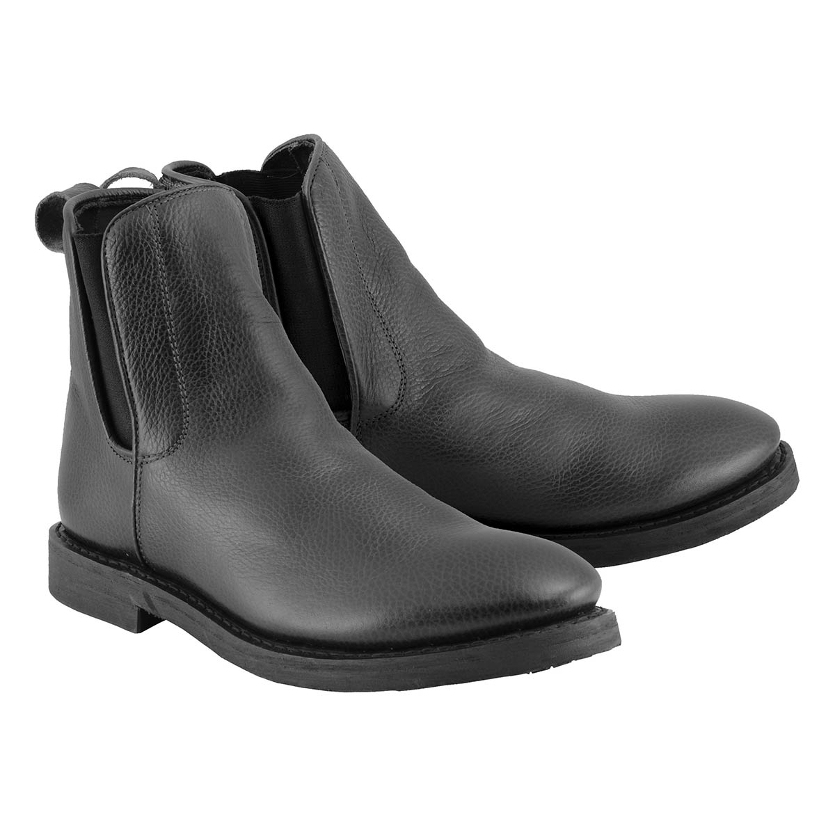 Milwaukee Leather MBM9041 Men’s Black Super Clean Boots with Stretch Flex