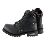 Milwaukee Leather Men’s Black Leather 6-inch Lace-Up Motorcycle Biker Rider Boots w/ Zipper Closure MBM9050 - Image 18