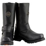 Milwaukee Leather MBM9060W Men’s Black Wide-Width 11-inch Classic Harness Square Toe Boots - Image 2