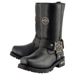 Milwaukee Leather MBM9060W Men’s Black Wide-Width 11-inch Classic Harness Square Toe Boots - Image 6