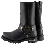 Milwaukee Leather MBM9060W Men’s Black Wide-Width 11-inch Classic Harness Square Toe Boots - Image 7