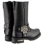 Milwaukee Leather MBM9060W Men’s Black Wide-Width 11-inch Classic Harness Square Toe Boots - Image 9
