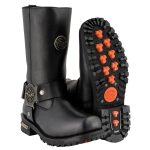 Milwaukee Leather MBM9060W Men’s Black Wide-Width 11-inch Classic Harness Square Toe Boots - Image 11