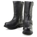 Milwaukee Leather Men’s Black Waterproof Boots 11-inch Wide Width Square Toe with Harness and Zipper MBM9061WP - Image 4