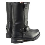 Milwaukee Leather Men’s Black Waterproof Boots 11-inch Wide Width Square Toe with Harness and Zipper MBM9061WP - Image 8