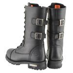 Milwaukee Leather Men’s 13-Inch-Tall Tactical Black Lace-Up Leather Boots Zipper w/ Storage Pocket MBM9069 - Image 8