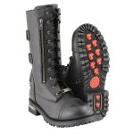 Milwaukee Leather Men’s 13-Inch-Tall Tactical Black Lace-Up Leather Boots Zipper w/ Storage Pocket MBM9069 - Image 4