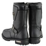 Milwaukee Leather Men’s Black Leather Classic Engineer Motorcycle Boots w/ Reflective Piping & Gear Shift Protection MBM9070 - Image 7
