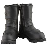 Milwaukee Leather Men’s Black Wide Width 9-inch Waterproof Engineer Leather Biker Boots with Reflective Piping MBM9071WP - Image 11