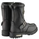 Milwaukee Leather Men’s Black Wide Width 9-inch Waterproof Engineer Leather Biker Boots with Reflective Piping MBM9071WP - Image 7