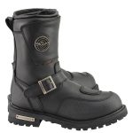 Milwaukee Leather Men’s Black Wide Width 9-inch Waterproof Engineer Leather Biker Boots with Reflective Piping MBM9071WP - Image 8