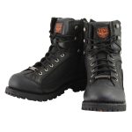 Milwaukee Leather MBM9080 Men’s Black Leather 6-Inch Lace to Toe Motorcycle Rider Boots w/ Gear Shift Protection - Image 4