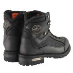 Milwaukee Leather MBM9080 Men’s Black Leather 6-Inch Lace to Toe Motorcycle Rider Boots w/ Gear Shift Protection - Image 8