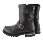 Milwaukee Leather Men’s 9-Inch Classic Black Leather Engineer Motorcycle Boots with Gear Shift Guard MBM9090 - Image 6