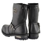 Milwaukee Leather MBM9090W Men’s Black Wide Width 9-Inch Classic Engineer Motorcycle Boots with Gear Shift Guard - Image 7