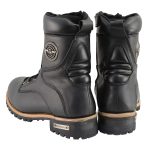 Milwaukee Leather Men’s Classic Black Leather Wide Width Lace-Up Logger Boots w/ Side Zipper MBM9095W - Image 5