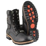 Milwaukee Leather Men’s Classic Black Leather Lace-Up Logger Boots w/ Side Zipper MBM9095 - Image 10