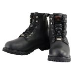 Milwaukee Leather Men’s Black Leather Wide Width 6-Inch Lace-Up Logger Waterproof Motorcycle Boots MBM9096WP - Image 7