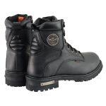 Milwaukee Leather Men’s Black Leather Wide Width 6-Inch Lace-Up Logger Waterproof Motorcycle Boots MBM9096WP - Image 11