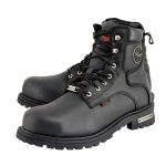 Milwaukee Leather MBM9097WPST Men’s Black Wide-Width 6-inch Logger Steel Toe Water Proof Leather Boots - Image 7