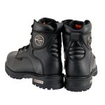 Milwaukee Leather MBM9097WPST Men’s Black Wide-Width 6-inch Logger Steel Toe Water Proof Leather Boots - Image 5