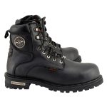 Milwaukee Leather MBM9097WPST Men’s Black Wide-Width 6-inch Logger Steel Toe Water Proof Leather Boots - Image 10