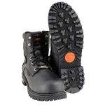 Milwaukee Leather MBM9097WPST Men’s Black Wide-Width 6-inch Logger Steel Toe Water Proof Leather Boots - Image 2