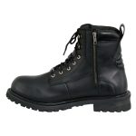 Milwaukee Leather MBM9097WPST Men’s Black Wide-Width 6-inch Logger Steel Toe Water Proof Leather Boots - Image 4