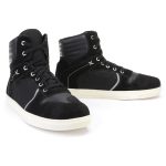 Milwaukee Leather MBM9101 Men’s Black Leather and Suede Reinforced Street Riding Shoes with Ankle Support