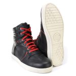 Milwaukee Leather MBM9102 Men’s Black Leather with Red Shoe Lace Reinforced Street Riding Shoes w/ Ankle Support - Image 9