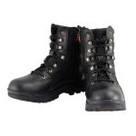 Milwaukee Leather MBM9105 Men’s 9-Inch Black Leather Swat Style-Tactical Lace-Up Motorcycle Biker Boots - Image 4