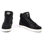 Milwaukee Leather MBM9107 Men’s Black Suede Leather w/ White Stitching Reinforced Street Riding Shoes w/ Ankle Support - Image 11