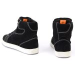 Milwaukee Leather MBM9107 Men’s Black Suede Leather w/ White Stitching Reinforced Street Riding Shoes w/ Ankle Support - Image 8