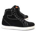 Milwaukee Leather MBM9107 Men’s Black Suede Leather w/ White Stitching Reinforced Street Riding Shoes w/ Ankle Support - Image 10