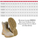 Milwaukee Leather Men’s Lace-Up Desert Sand 9-Inch Leather Swat Style-Tactical Motorcycle Biker Boots MBM9111 - Image 3
