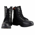 Milwaukee Leather MBM9110 Men’s 9-Inch Black Leather Lace-Up Swat Style-Tactical Motorcycle Riding Boots - Image 2