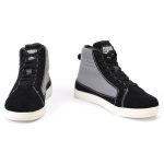 Milwaukee Leather MBM9112 Men’s Black Suede with Grey Canvas Reinforced Casual Street Riding Shoes w/ Ankle Support - Image 15