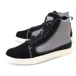 Milwaukee Leather MBM9112 Men’s Black Suede with Grey Canvas Reinforced Casual Street Riding Shoes w/ Ankle Support - Image 17