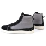 Milwaukee Leather MBM9112 Men’s Black Suede with Grey Canvas Reinforced Casual Street Riding Shoes w/ Ankle Support - Image 16