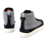 Milwaukee Leather MBM9112 Men’s Black Suede with Grey Canvas Reinforced Casual Street Riding Shoes w/ Ankle Support - Image 18