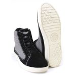 Milwaukee Leather MBM9112 Men’s Black Suede with Grey Canvas Reinforced Casual Street Riding Shoes w/ Ankle Support - Image 11