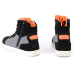 Milwaukee Leather MBM9116 Men’s Black Suede and Grey Canvas Street Riding Shoes with Dual Closure and Ankle Support - Image 18
