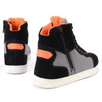 Milwaukee Leather MBM9116 Men’s Black Suede and Grey Canvas Street Riding Shoes with Dual Closure and Ankle Support - Image 13