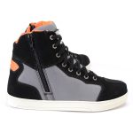 Milwaukee Leather MBM9116 Men’s Black Suede and Grey Canvas Street Riding Shoes with Dual Closure and Ankle Support - Image 14